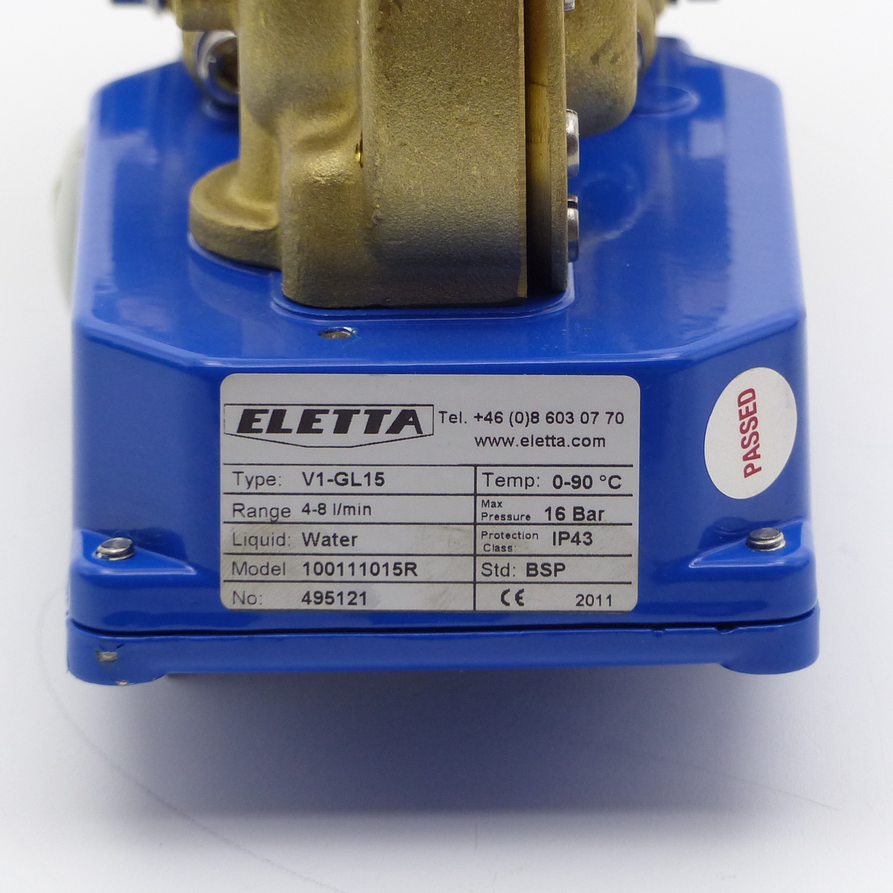 Eletta V1-GL15 100111015R Water 16bar Flow Monitor Strömungswächter unused 